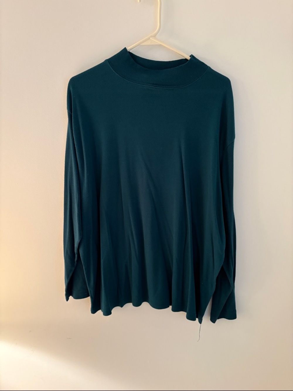 Bobbie Brooks Teal Long-Sleeve Mock Neck Top